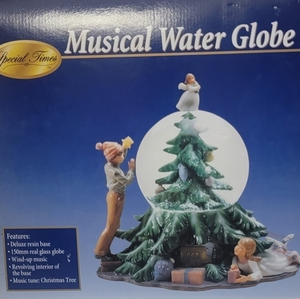 Vintage‎ Special Times Deluxe Musical Water Globe W/ Revolving Base 10" NIB